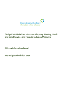 Budget 2024 Outcomes and CIB Pre-Budget Submission 2024 'Income Adequacy, Housing, Public and Social Services and Financial inclusion Measures'