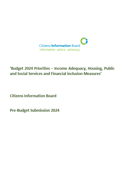 Budget 2024 Outcomes and CIB Pre-Budget Submission 2024 'Income Adequacy, Housing, Public and Social Services and Financial inclusion Measures'