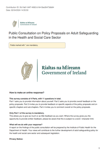 Adult safeguarding in health and social care settings (April 2024)
