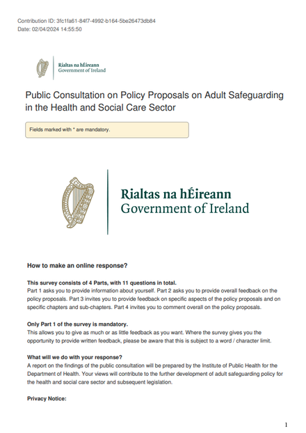 Adult safeguarding in health and social care settings (April 2024)