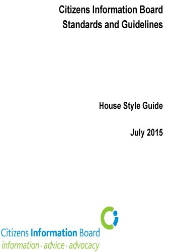 CIB House Style Guide 2015