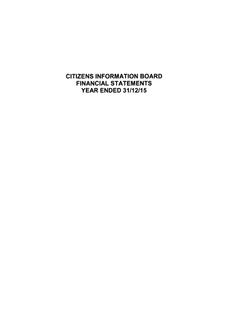 Financial Statements 2015